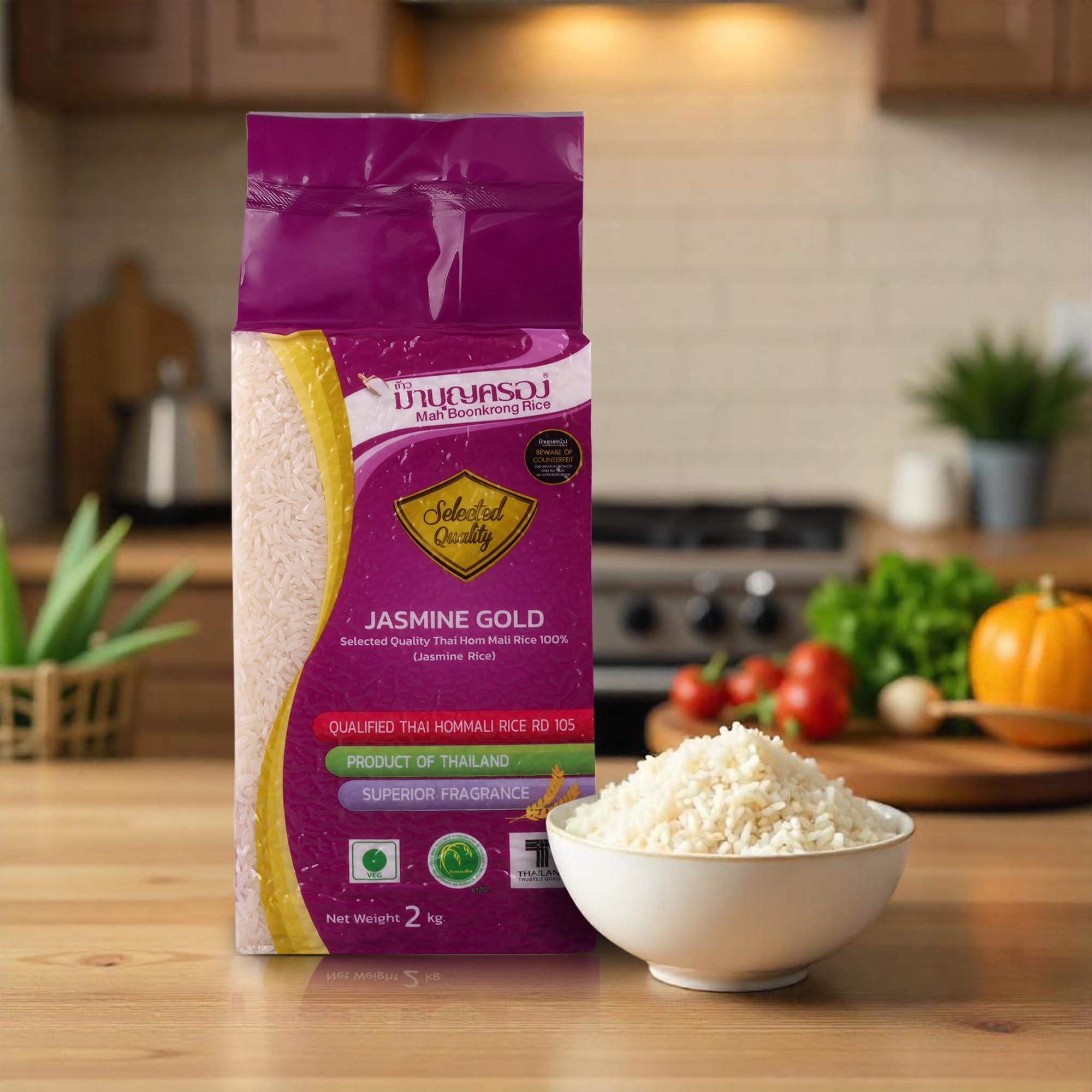 Mah Boonkrong Mah Boonkrong Thai Jasmine Gold Rice, 2KG