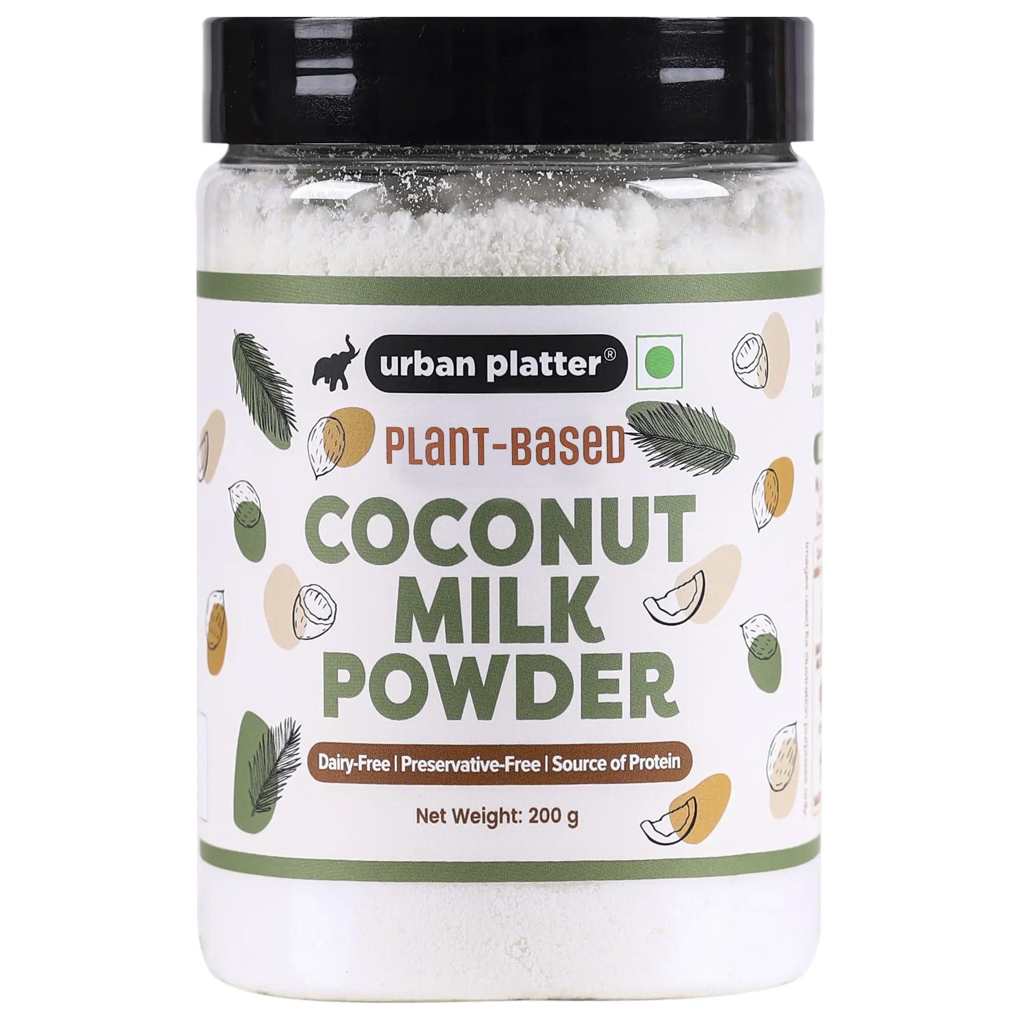 urban platter Urban Platter Coconut Milk Powder Jar, 200g (Plant-Based, Preservative-Free, Easy to use, Dairy-Free, Source of Protein, Add to smoothies, curries, baked goods)