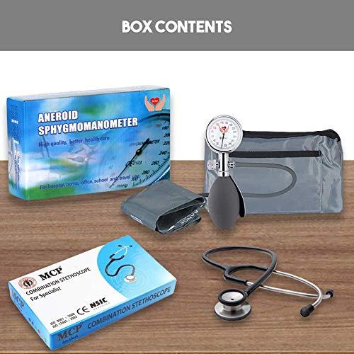 MCP MCP Palm Type Aneroid Sphygmomanometer BP Monitor with Stethoscope