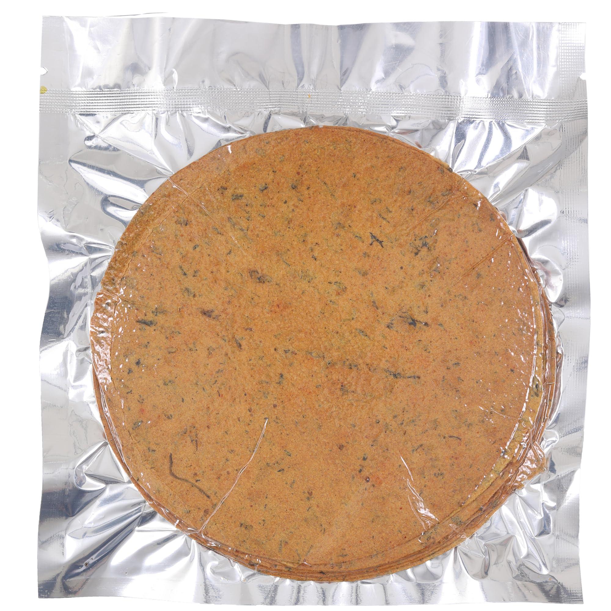 RUSTIK PAUSHTIQ RUSTIK PAUSHTIQ Pack of 4 Coriander Khakhra | Whole Wheat | Crispy Healthy Snacks | Diet Friendly | 100% Natural Ingredient | Low Carb Evening Snack | 200gm *4(800gm)