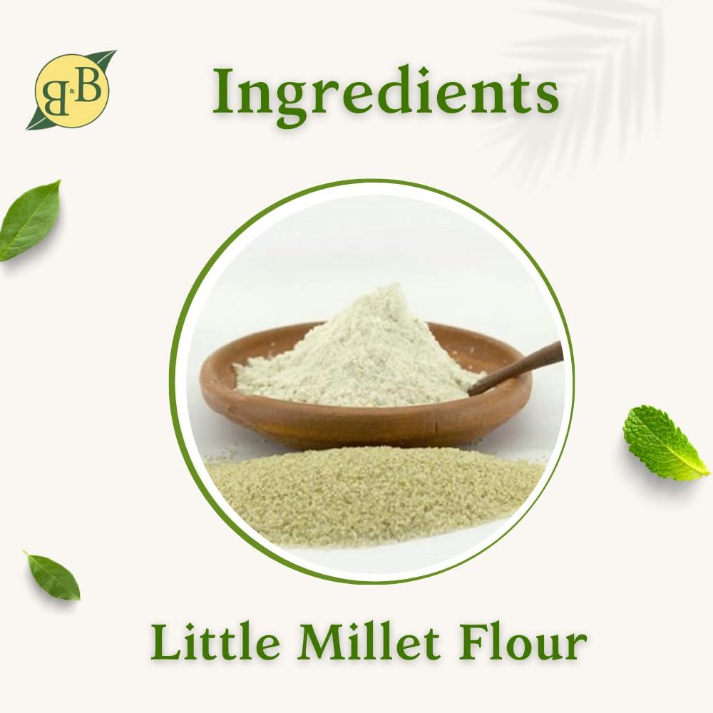 B&B Organics B&B Organics Little Millet Flour (5 kg)/Certified Organic/Saamai Mavu/Soaked & Grinded
