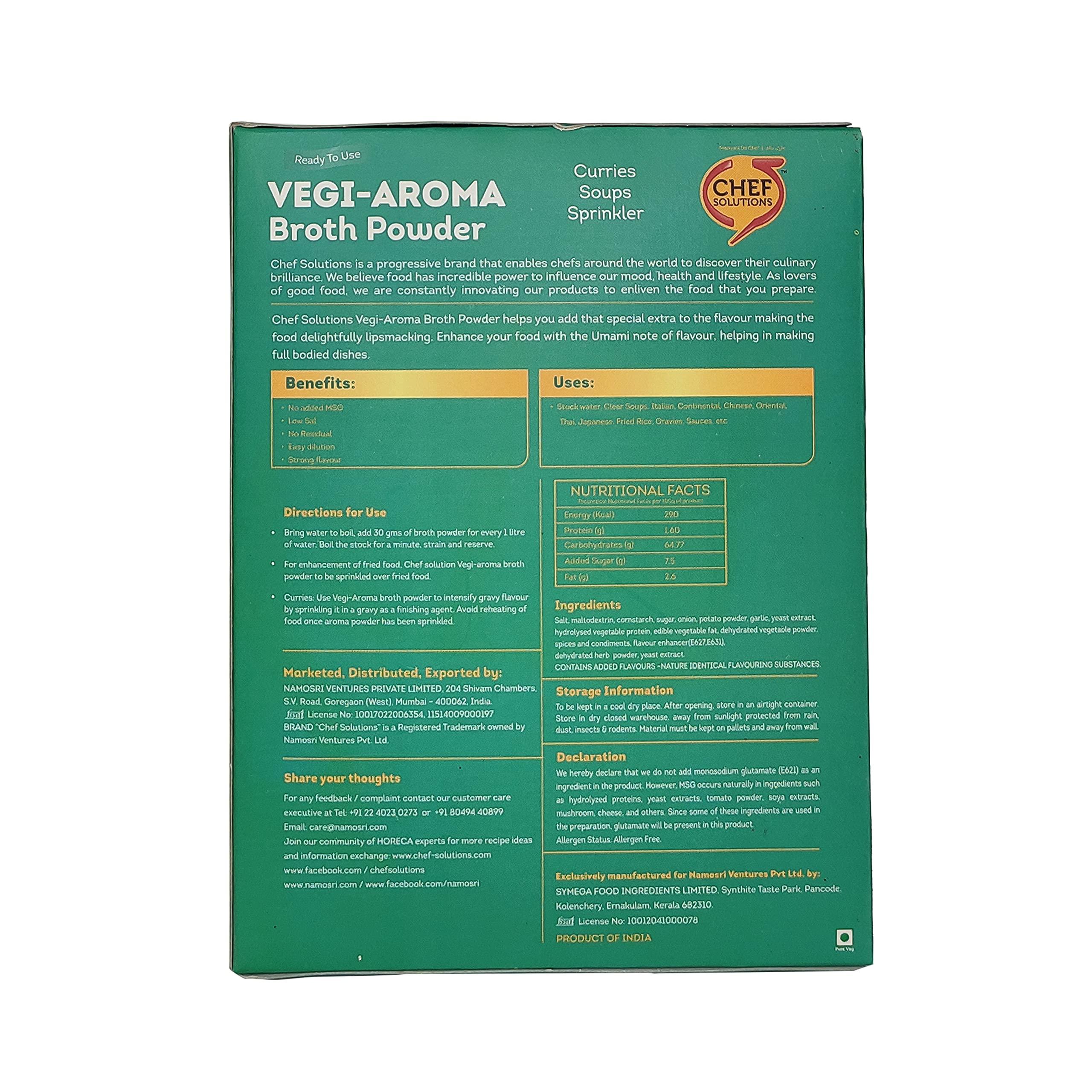 Chef Solutions Chef Solutions Vegi-Aroma Broth Powder - 3in1, 500gm
