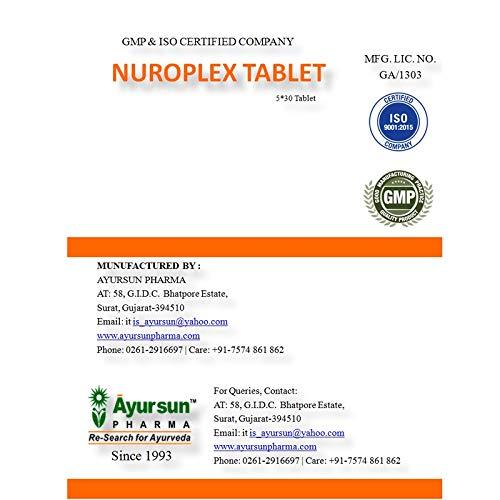 Generic AYURSUN NUROPLEX TAB Packc of 1-150Tablets