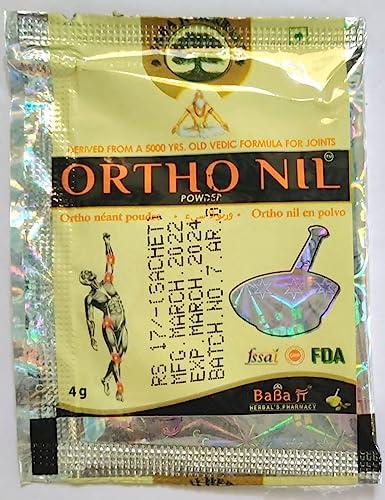 RAMAYURVEDA ENTERPRISES Ortho Nil Powder Hebral Ortho Nil Powder Babaji Herbals (30 SACHETS)