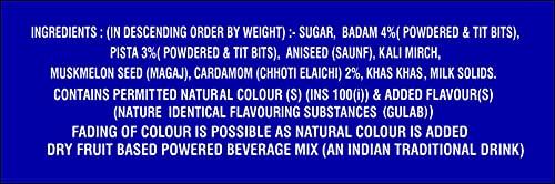 CHAMAN Chaman Thandai Powder with Badam Pista Elaichi 500G [Refreshing Taste]