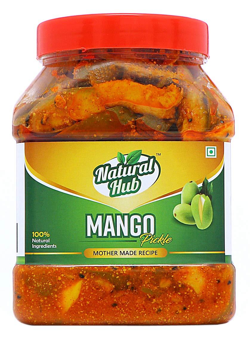 Natural Hub Natural Hub Mother Made Mango Pickle, Aam Ka Achar, Swaad Ghar Ka (Mango Pickle, 1 Kg)