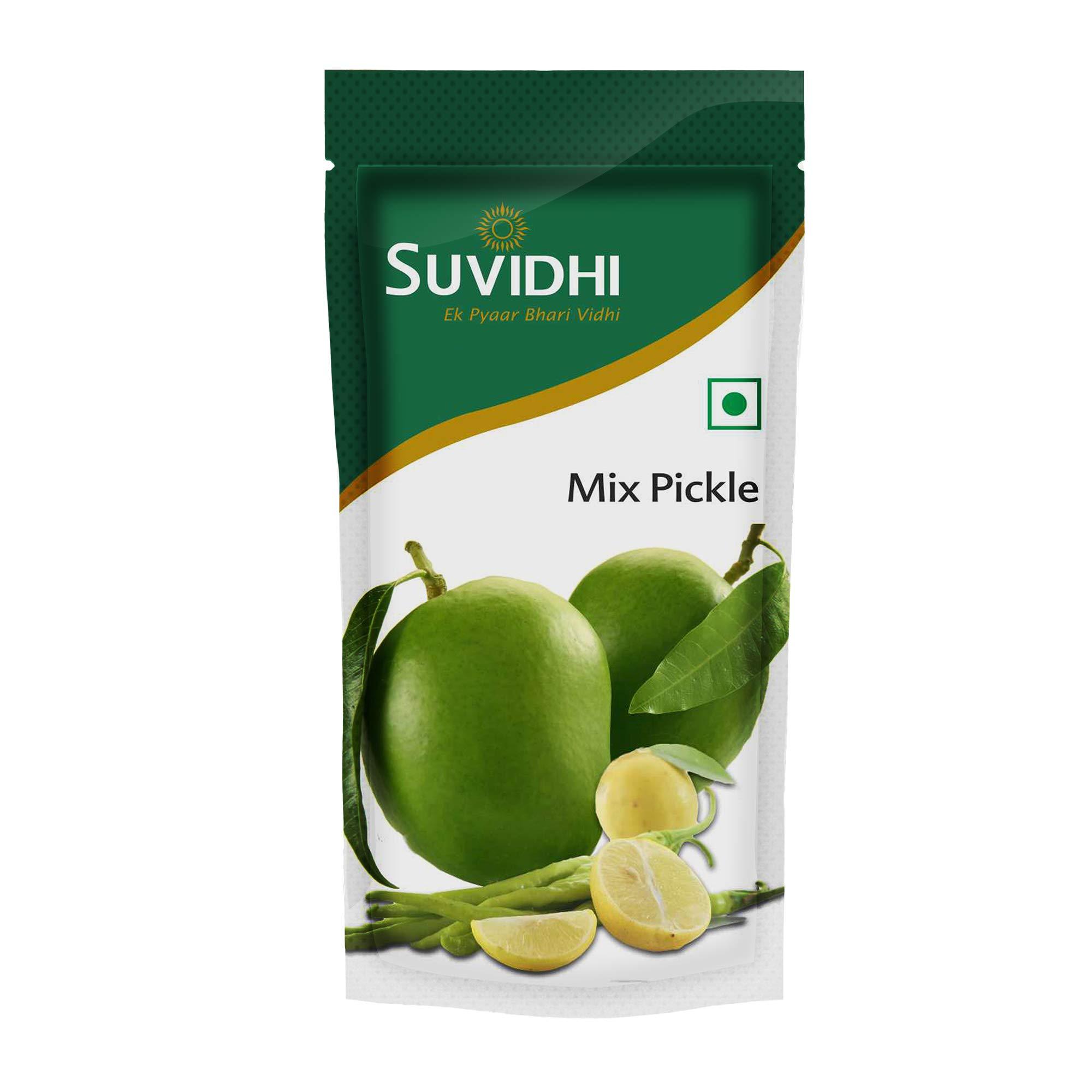 SUVIDHI SUVIDHI Mango Pickle 200gm ,Lime Pickle 200gm ,Chilli Pickle 200gm ,Lime Chilli Pickle 200gm and Mix Pickle 200gm (Pack of 2 Each and Combo of 10) in All 2 kg