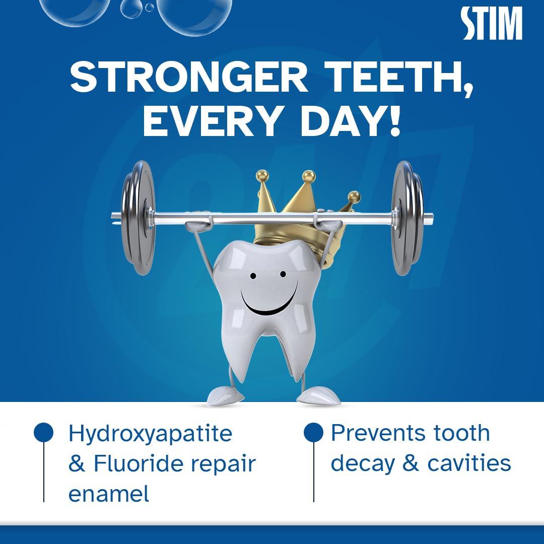 STIM STIM Ri-namel - Toothpaste for Repairing Enamel and Healthy Gums - Pack of 3