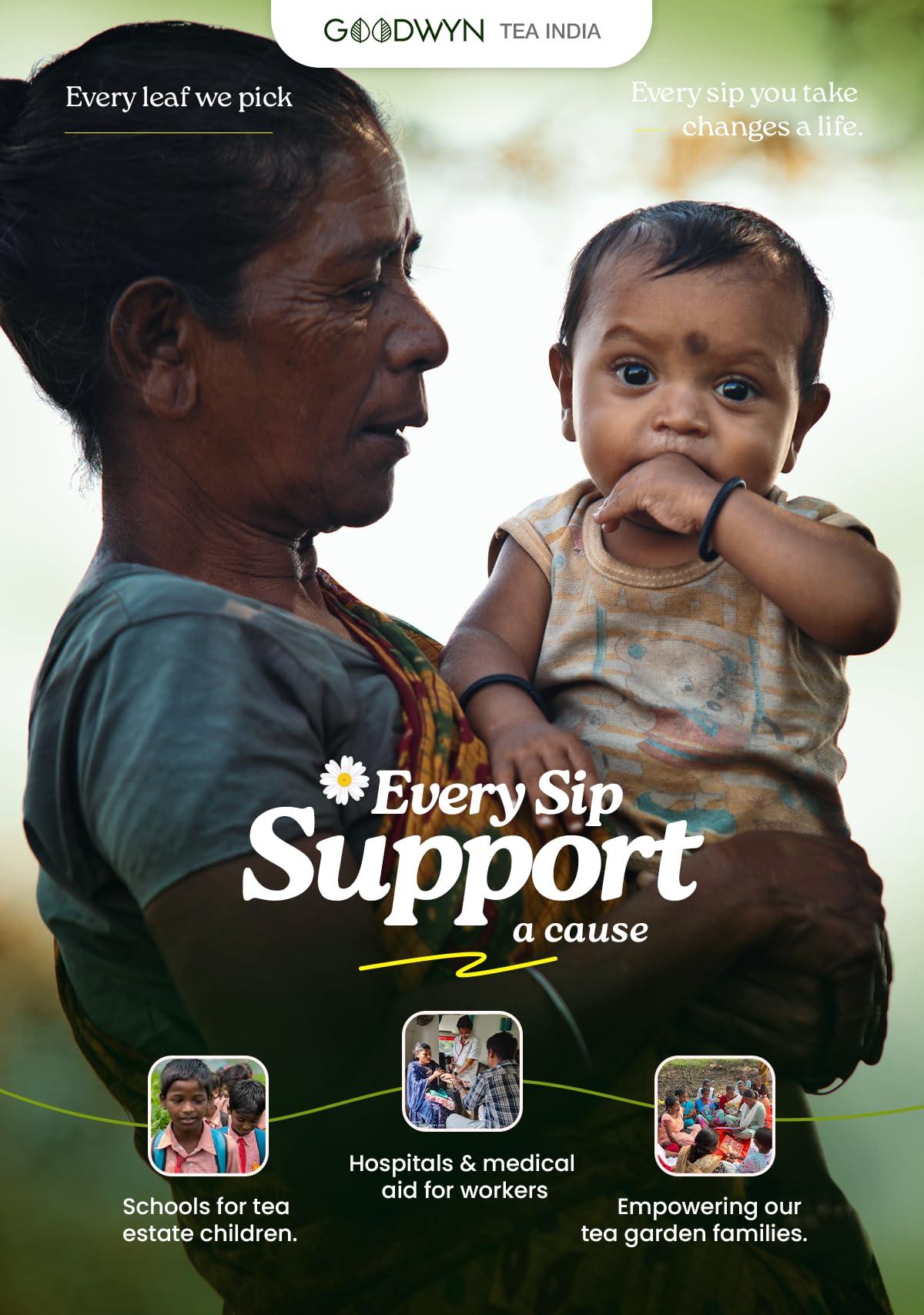 Goodwyn Goodwyn Kashmiri Kahwa Green Tea, A Supreme Blend of Green Tea and Indian Spices, 100 Grams