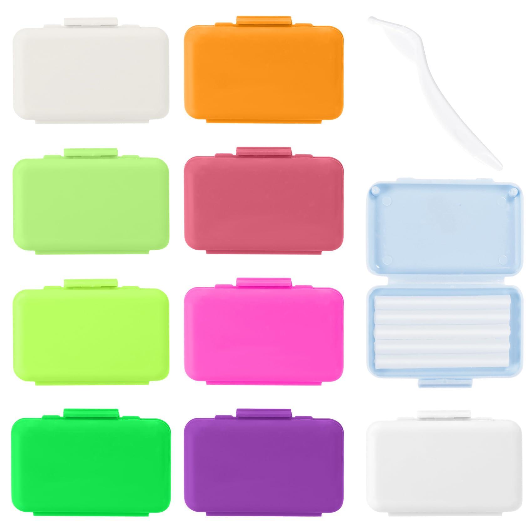 Annhua Annhua Orthodontist Wax Brace Wax Flavored 10 Pack, Dental Ortho Dots Wax Strips for Aligners, Braces Wearer, Brackets, Invisible-lingers, 10 Fruit Smell