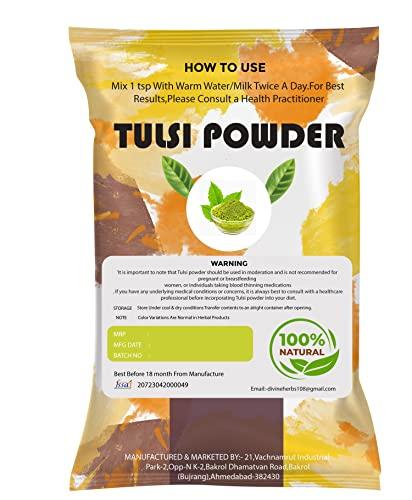 DIVINE HERBS DIVINE HERBS Tulsi Powder For Face Pack And Hair Growth,Hair Fall And Dandruff Control,Face Pack-100 GM