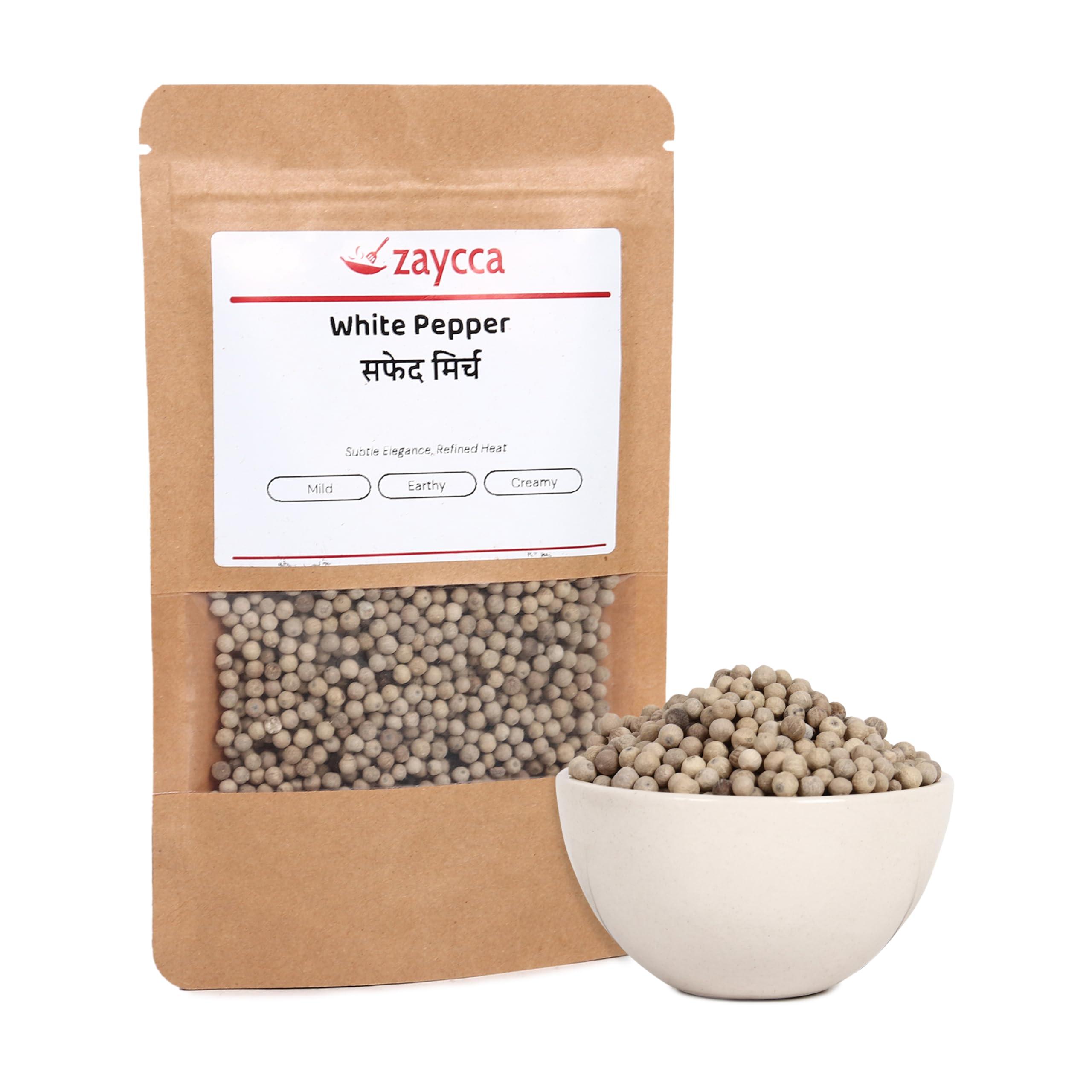 Zaycca White Pepper | Safed Mirch | 100grms