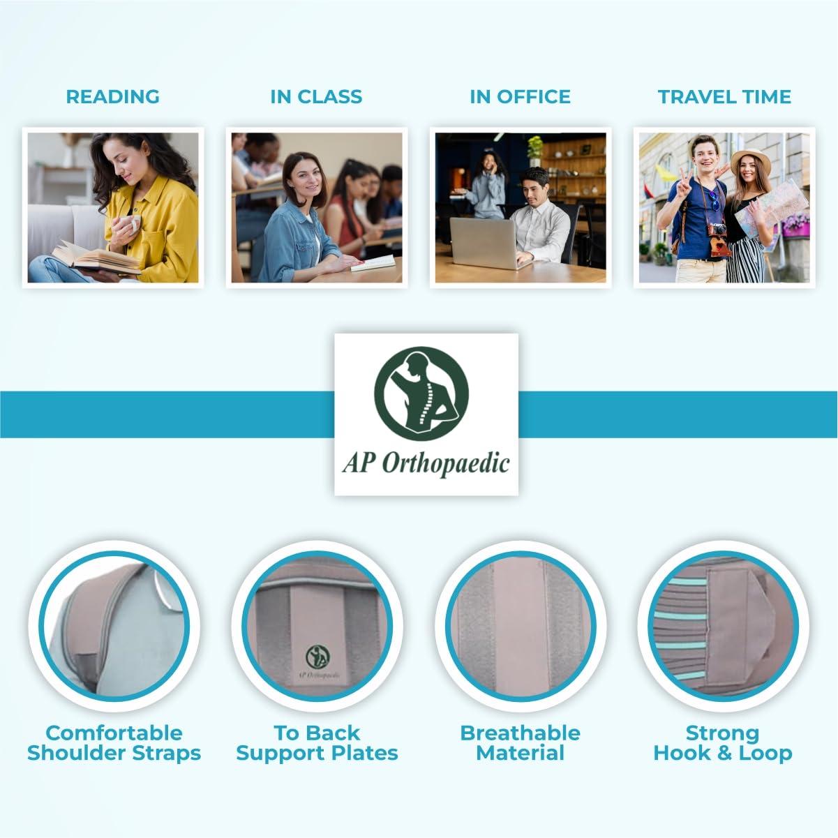 AP ORTHOPAEDIC AP ORTHOPAEDIC Taylor Brace Premium Lumbar Spinal Brace Support Belt For Back & Shoulder For Stability Immobilisation |Straightener For Spine Body Posture Corrector For Men Women (XL)