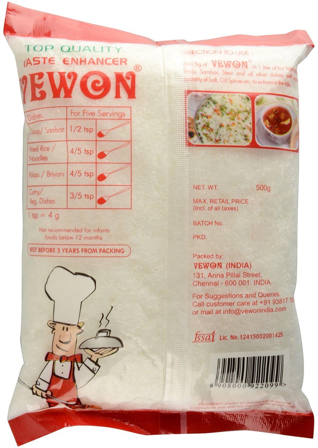 VEWON Vewon Monosodium Glutamate (Ajinamoto), 500 grams