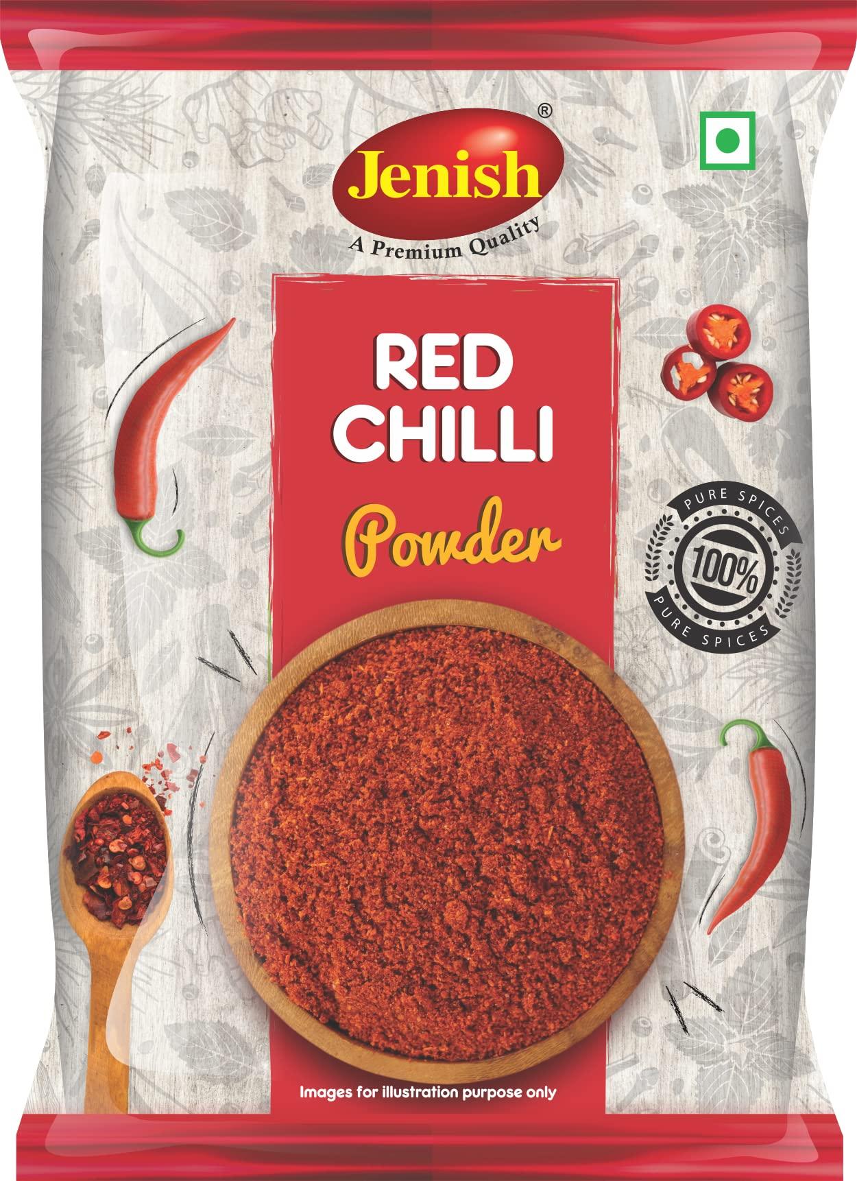JENISH Turmaric Powder (1kgx2) Red Chilli Powder (1kgx2) Coriander Powder (1kgx2) Pack of 6