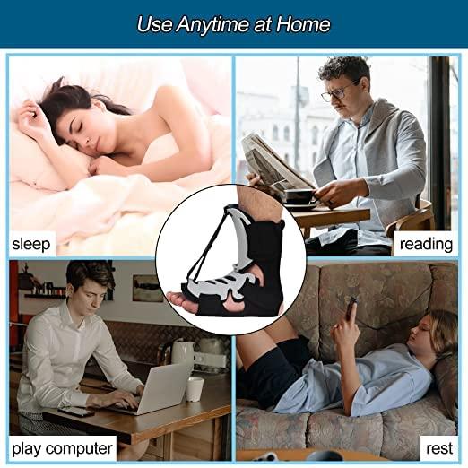 SAMSON MEDICAL TECHNOLOGIES DORSAL NIGHT SPLINT SLEEPING STRETCH BOOT Adjustable Achilles Tendonitis Brace for Fascia, Tendon and Calf Stretching, Heel and Bone Spur, Arch Pain Treatment (LARGE & EXTRA LARGE)