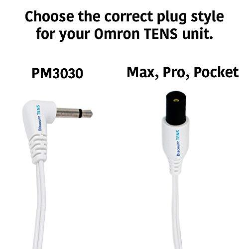 Discount TENS Discount TENS, Omron Compatible Lead Wires. Replacement Lead Wires for Omron Electrotherapy Devices. (PM3030, 2 Snap)