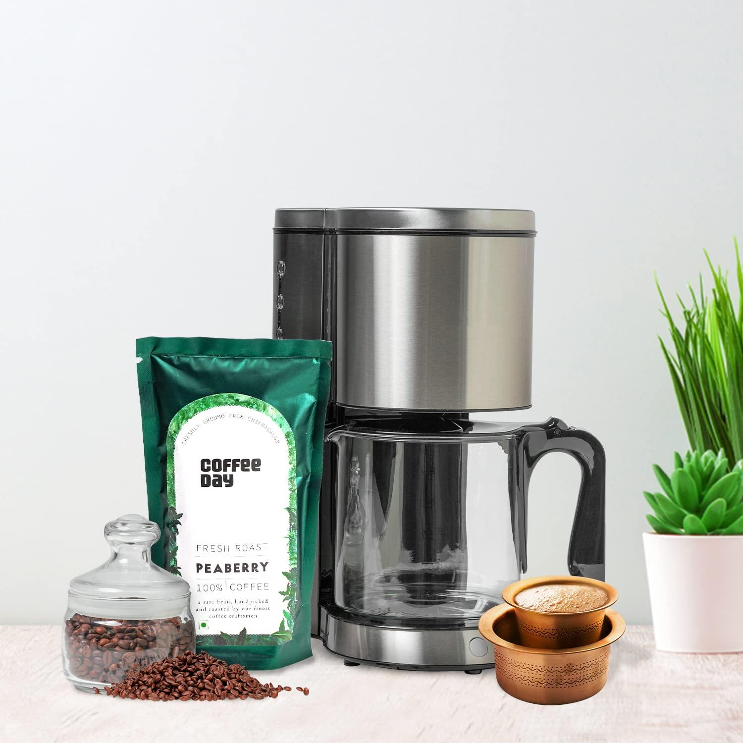 Cafe Coffee Day Cafe Coffee Day Peaberry 200 Gm Each Packet (Packet Of 4) | Filter Coffee Powder |Perfect For Black Coffee | 100% Pure Peaberry Coffee Powder, Medium To Dark Roast | South Indian Filter Coffee Powder