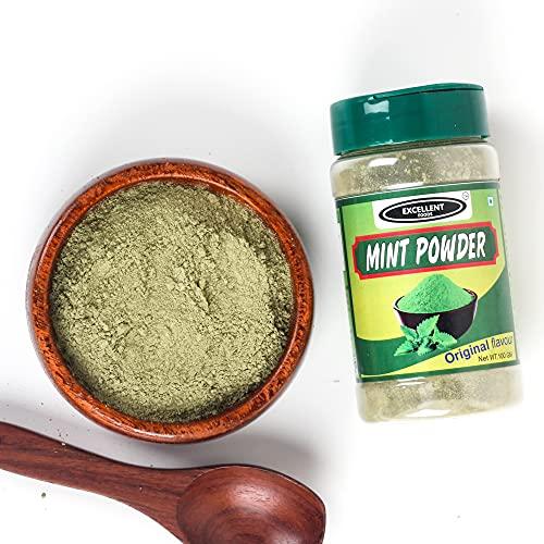 EXCELLENT FOODS EXCELLENT FOODS - Dry Mint Leaves Powder (Pudina) 75g x 2 Pack (150g)