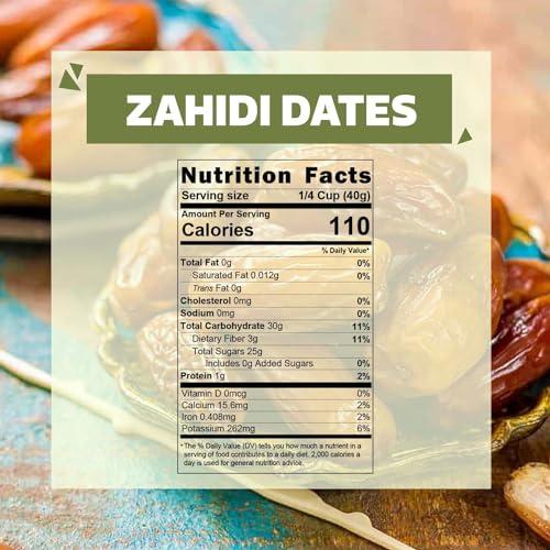 WONDERLAND FOODS (DEVICE) WONDERLAND FOODS Dry Fruits Zahidi Dates 400g Pouch | Healthy & Nutritious Soft Khajoor | Khajur Rich in Iron, Fibre & Vitamins