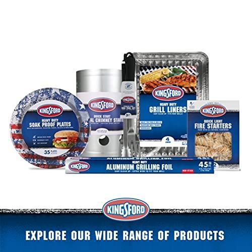 Kingsford Kingsford Grilling BB12021 | Pre-Cut Aluminum Foil, 50 Count, Pop-Up Sheets