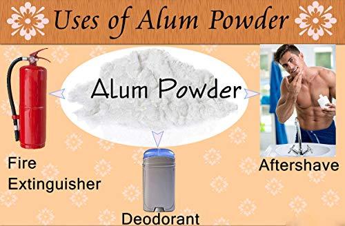 WEIRD Weird Alum Stone Powder 100 GM | Fitkari | Phitkari | Canker Sores | Skin Tightening | Flower | Crystals | Aftershave | Water Purification | Facial Hair Removal