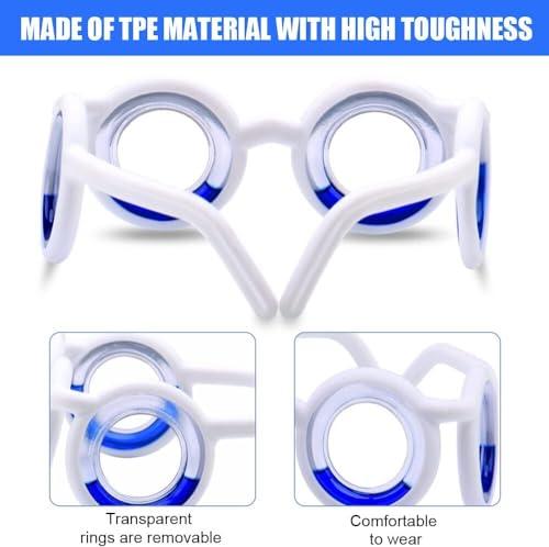 SHOPVILLA SHOPVILLA Motion Sickness Glasses Anti vomiting Eyewear Ultra-Light Nausea Relief Glasses Without Len Portable Car Airsick Seasickness Glass for Travel Goggles Plane Glasses Accessories for Adult Kid