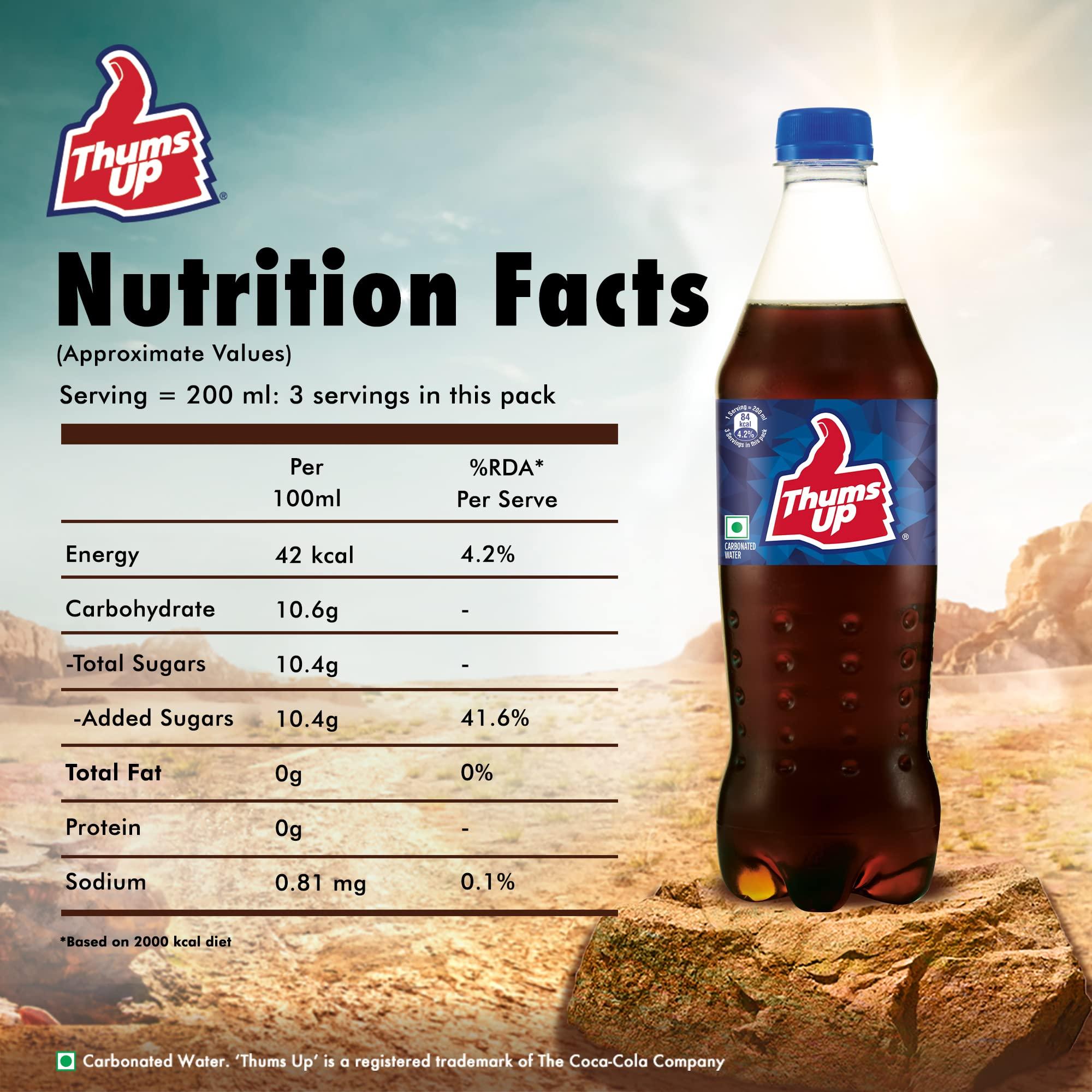 Thums Up Thums Up Soft Drink, 600 ml