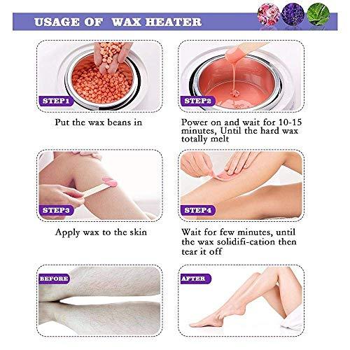 CUVLY CUVLY Waxing Kit Combo Wax Machine Wax Heater Warmer Hot Wax Heater with Hair Removal Wax Beans( 100 g ) Waxing Combo Heater | Hair Removal Waxing Kit Women (Multi - colour) (Wax Heater Kit) Brazilian wax