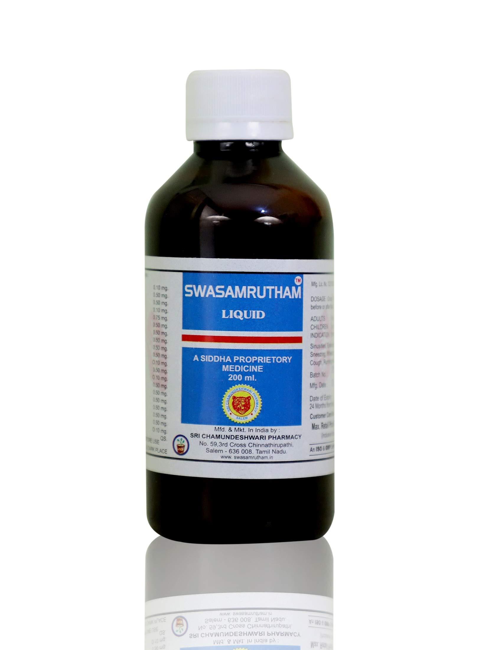 SWASAMRUTHAM Swasamrutham Cough Syrup (Pack of 6) (6X200 ml)