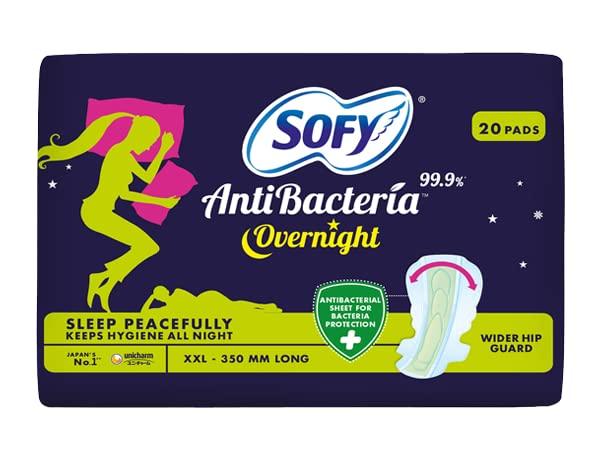 Sofy SOFi Sofy Antibacteria Overnight Xxl 20+20+20 Sanitary Pad Sanitary Pad (Pack Of 3)