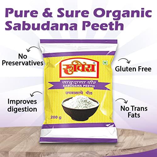 RuchiRa RuchiRa Sabudana Pith (Sago Flour) Sabudana Flour | Sabudana Peeth | Sago Atta | Vrat Ka Atta | Best Breakfast Pack of 2 (500)