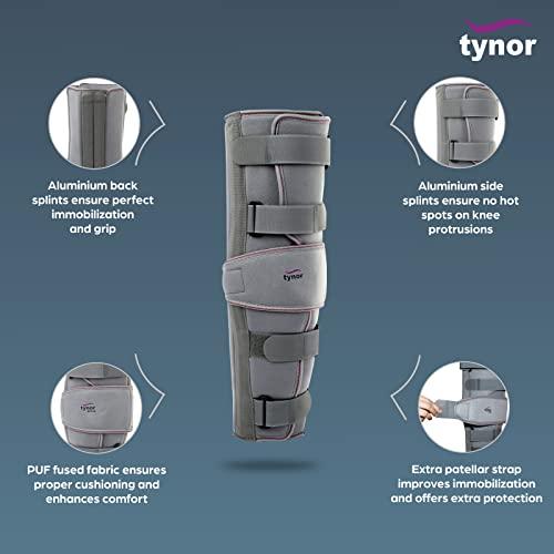 TYNOR Tynor Knee Immobiliser 22"/56cm, Grey, XL, 1 Unit