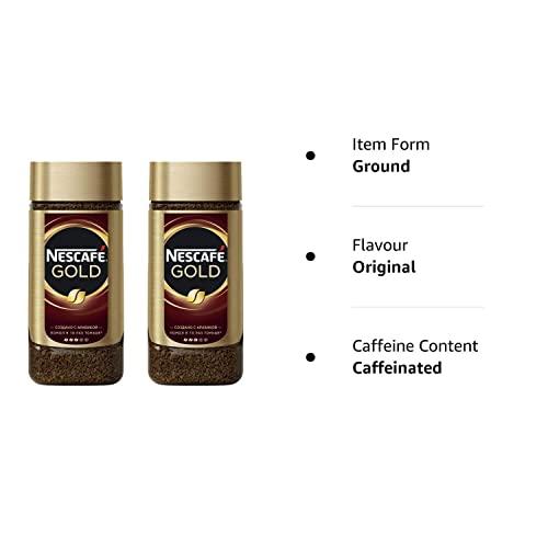 Nestle Nestle Nescafe Gold 190gm - Pack of Two (Glass Bottle, Ground, Original Flavor)
