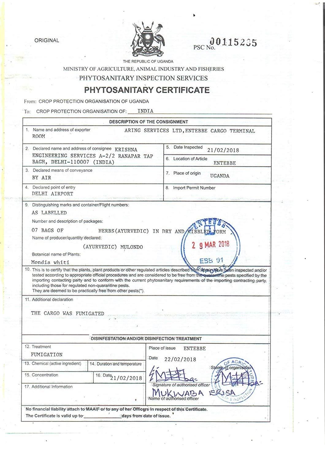 Natural or Nothing Natural or Nothing Mulondo Mondia Whitei Root Powder 100 Grams