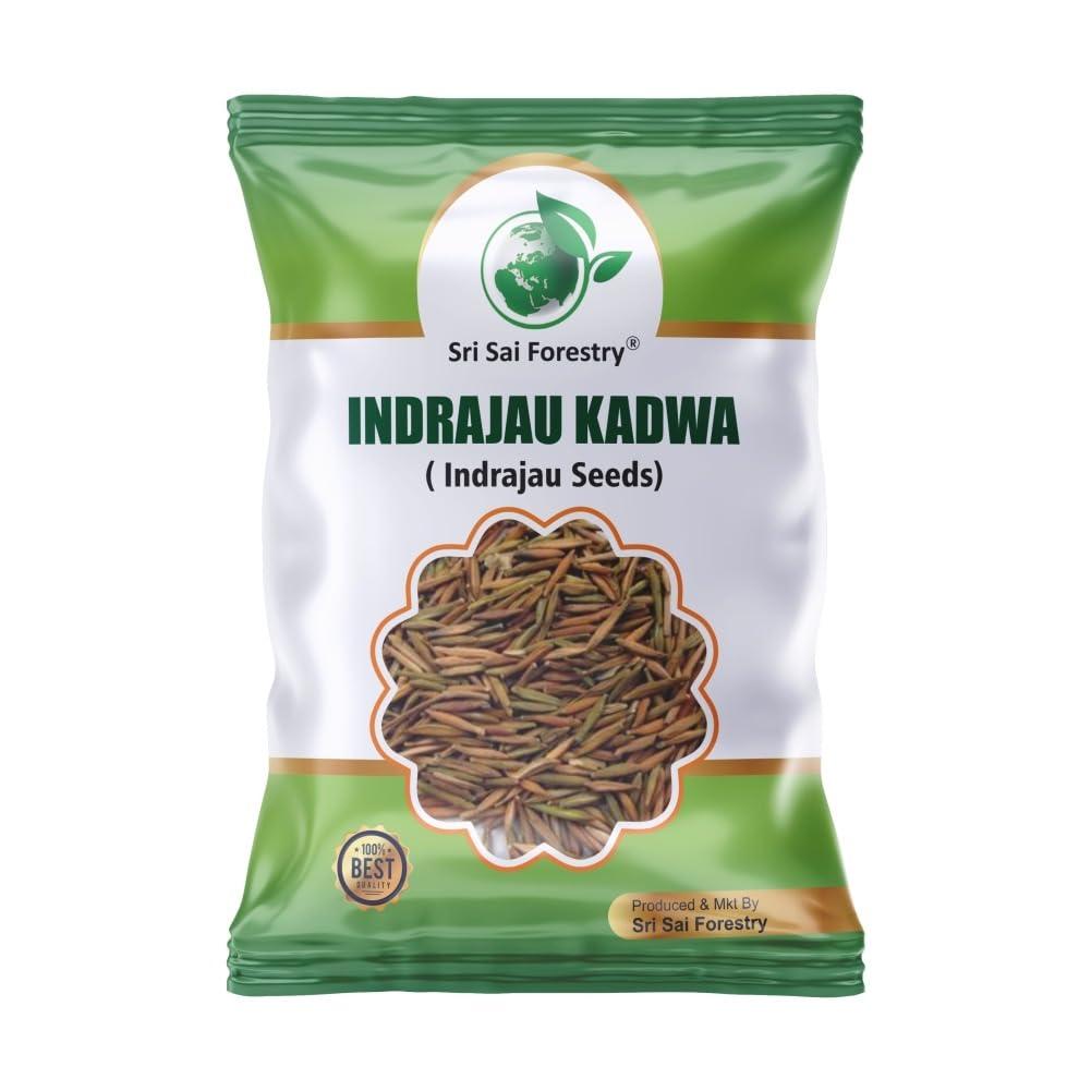 SRI SAI FORESTRY SRI SAI FORESTRY Indra jau Kadwa Seeds | Inderjo Kadwa | Indrajav | Indrajao - 100G