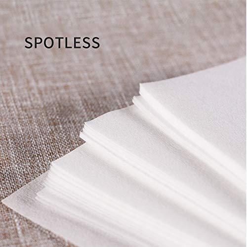 BlueZOO BlueZOO Wax Strips 100 Pack 7.9 x 2.8 Inches Professional Salon Non-Woven Waxing Strip Depilatory Paper for Facial and Body Hair Removal