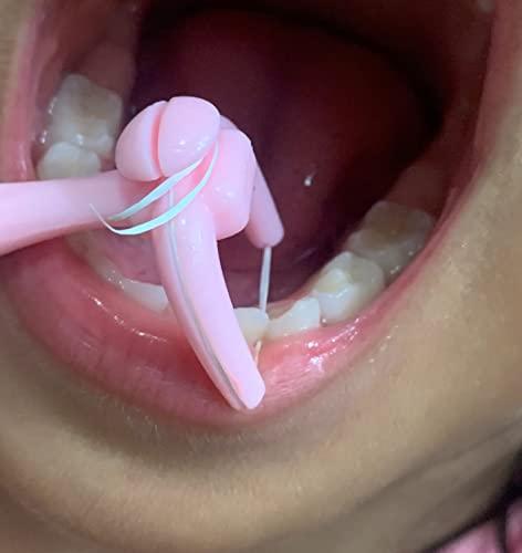 YaPoola NO-Waste Dental Floss Handle for Adults and Kids Teeth Cleaning Reusable Dental Picks 1 Counts Daughter Gift from Mother