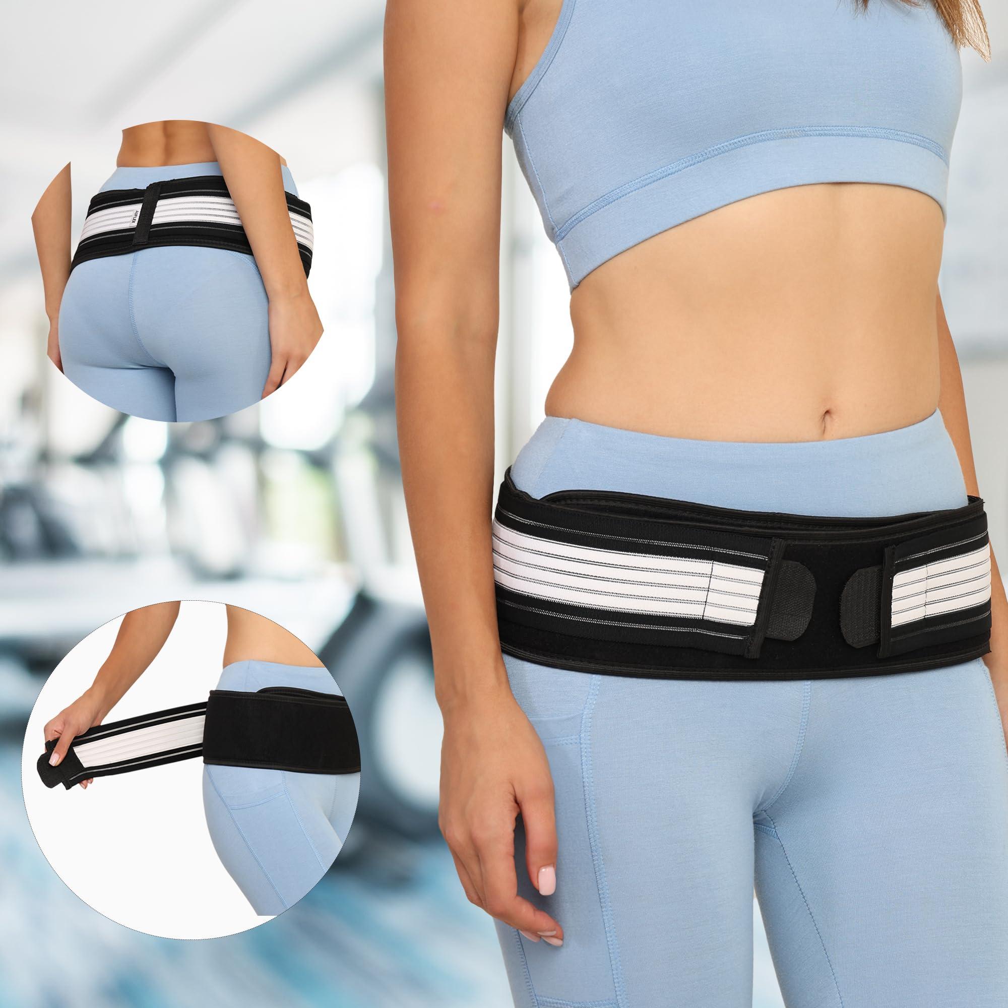 AuFlex AuFlex Neoprene Sciatica Pain Relief Belt - Flexi Back Belt- Lower Back Support Brace For Men And Women - Pelvic Support Belt - Trochanter Belt - Sciatica Pelvis Lumbar Hip Pain Relief