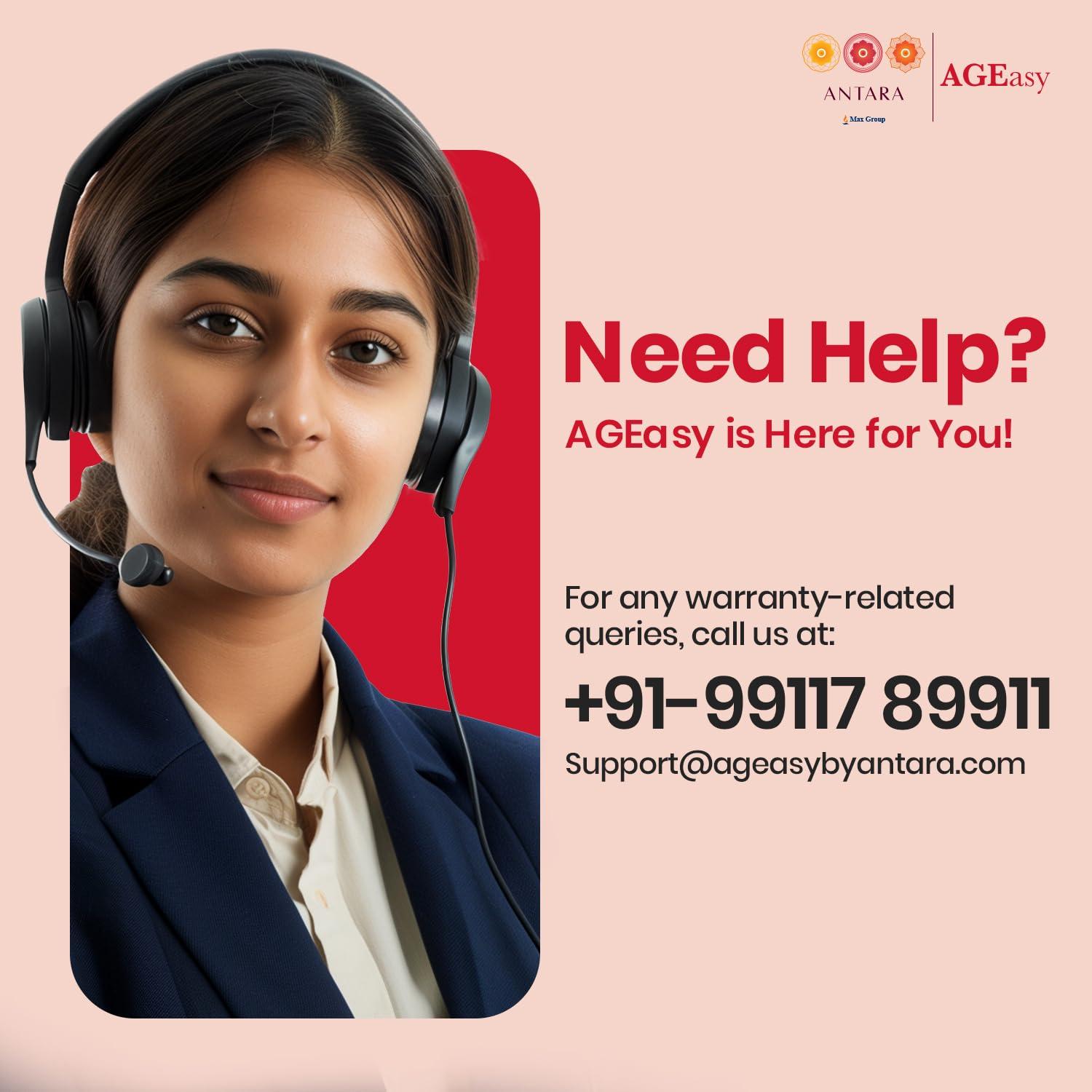 AGEasy AGEasy (Max Group) Fully Automatic Digital Blood Pressure Monitor | 2 Years Warranty | Portable, Lightweight BP Machine for Monitoring Hypertension & Managing Heart Health| Arm Circumference (22-42cm)