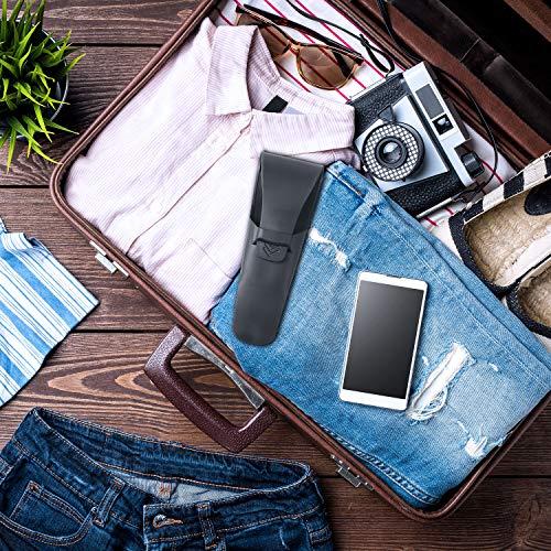Boao 2 Packs Portable Silicone Razor Case Soft Shaver Cover Bag Razor Protector Case Cover Waterproof Travel Razor Carrying Case for Manual Razor Compatible with Gillette