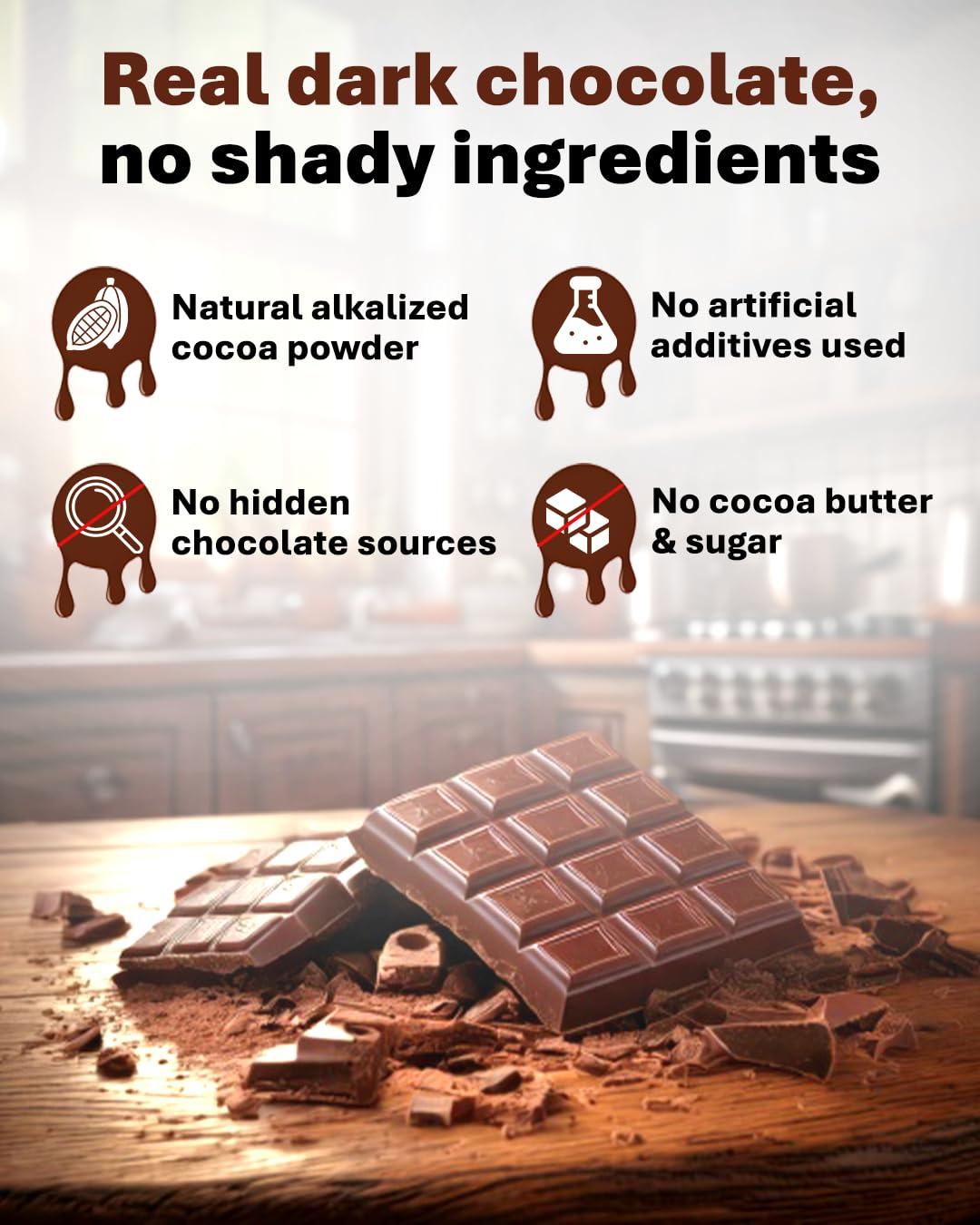 True Elements True Elements Granola Dark Chocolate 400g - Baked Granola | Almonds, Berries & Dark Chocolate | Granola for Breakfast | High Fibre Cereal | Diet Snack