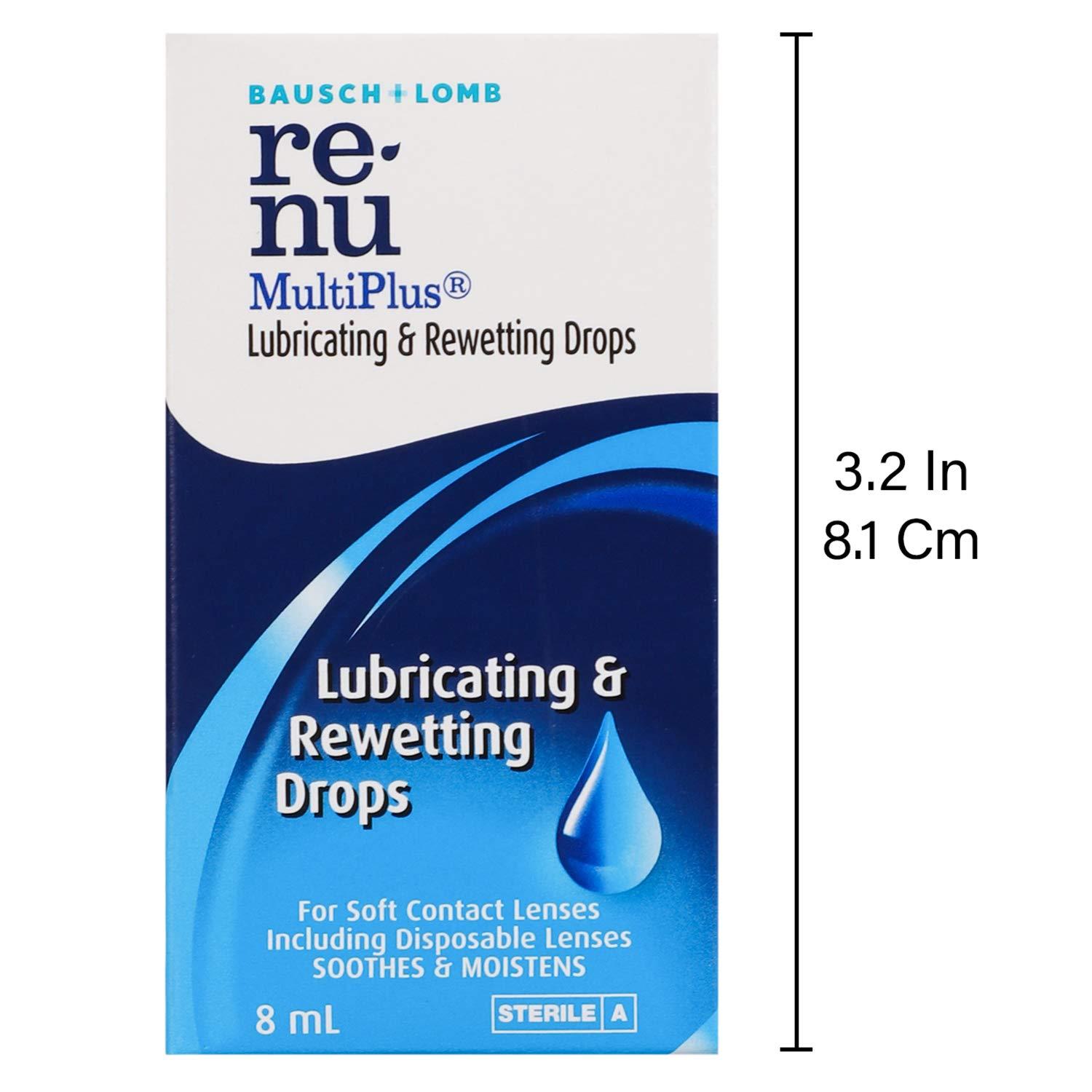 Bausch & Lomb Bausch & Lomb Renu Multiplus 8ml Lubricating & Rewetting Drops (Pack of 1)