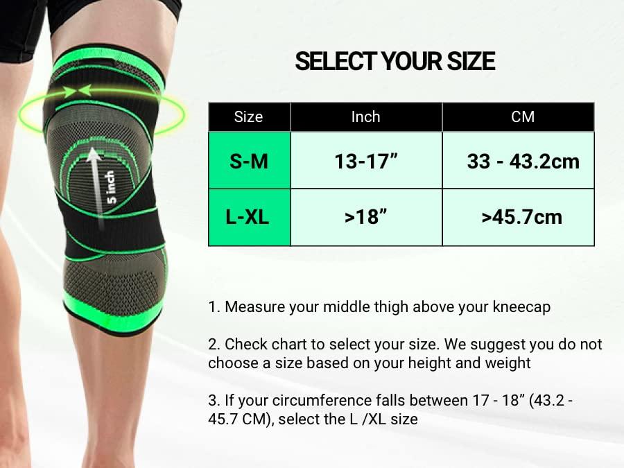 CARESOLE CARESOLE Circa Knee Sleeve - Compression Knee Sleeves for Men and Women | Knee Compression Brace for Tired and Achy Knees | Comfortable, Lightweight Knee Sleeves Weightlifting, Running, and Sports