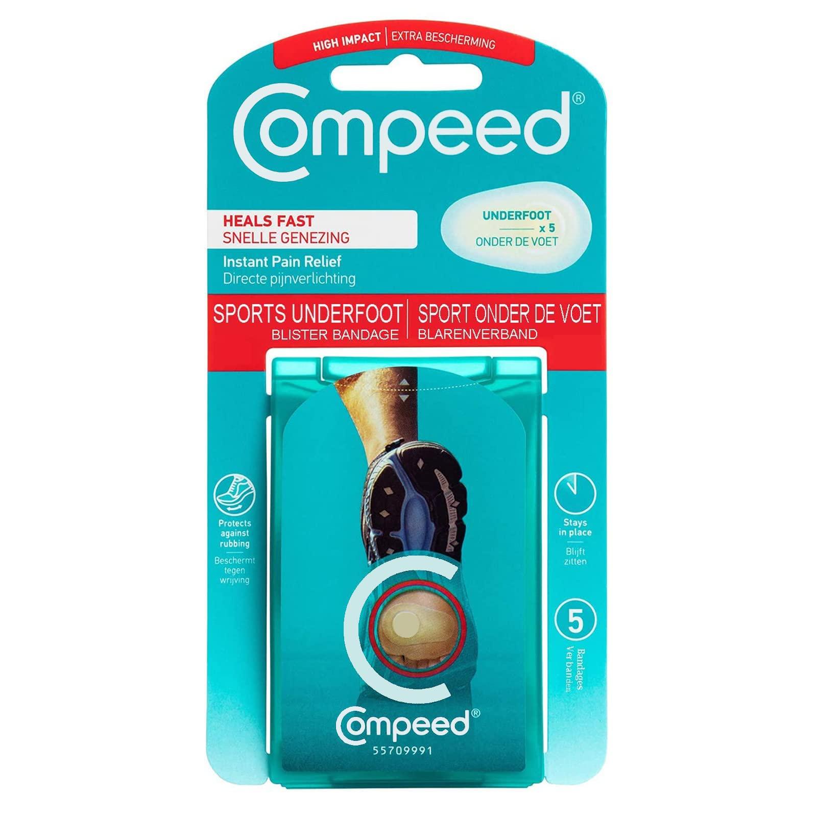 Compeed Compeed Blister Plaster Breathable Foot Protecting Hydrocolloid Bandage For Underfoot Rubbing Protection For Children, Men n Women_Pack of 15 Pieces Deluxe