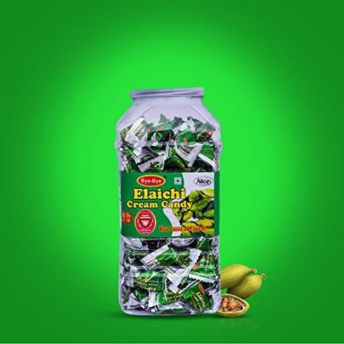Bye-Bye Bye-Bye Elaichi Cream Candy Jar (600 gm X 3 Jar) Candies for Kids Pack of 3 Cardamom Candy