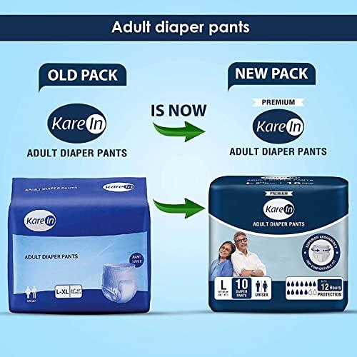 Kare In Kare In Large-XL Size Adult Pull Ups Pant Style Underwear 10Pcs / 1 Pack Diapers