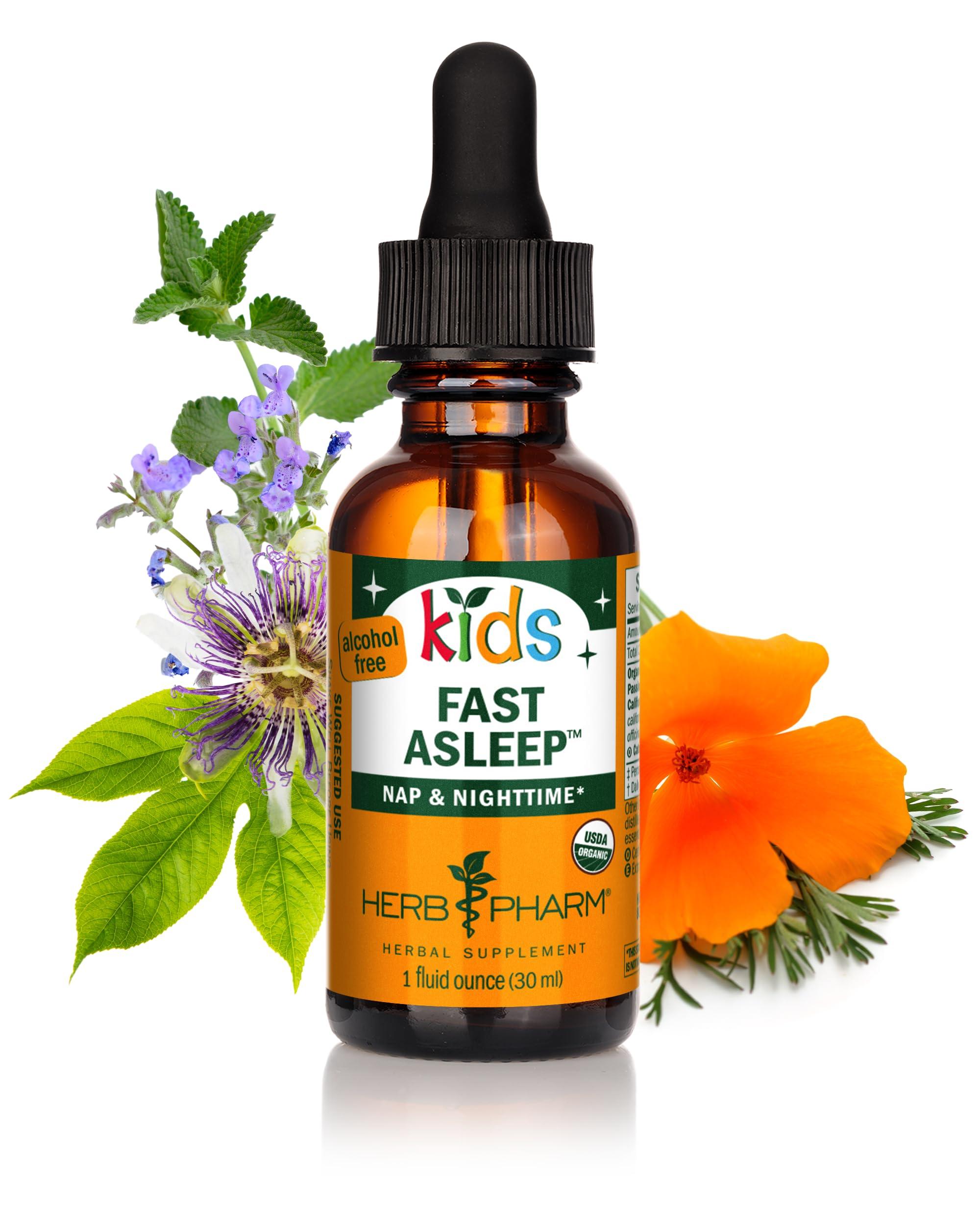 Herb Pharm Herb Pharm Kids Certified-Organic Alcohol-Free Fast Asleep Herbal Formula, 1 Ounce