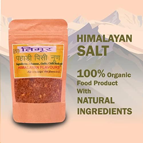 HIMALAYAN FLAVOURS HIMALAYAN FLAVOURS, Organic Himalayan Flavored Salt Handmade On SilBatta - Timur (Pack of 5)