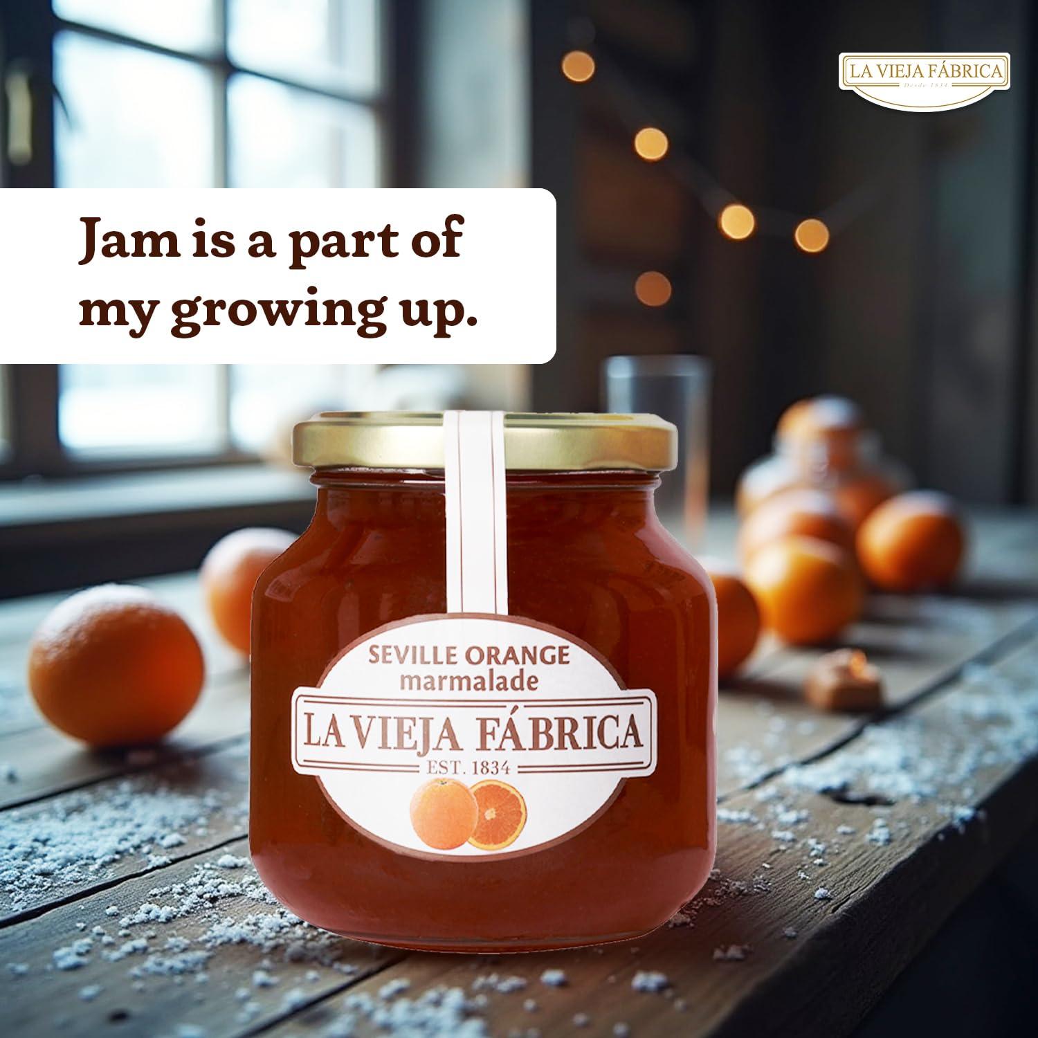 La Vieja Fabrica La Vieja Fabrica Jam Combo Pack of Strawberry jam 350g and Orange jam 365g
